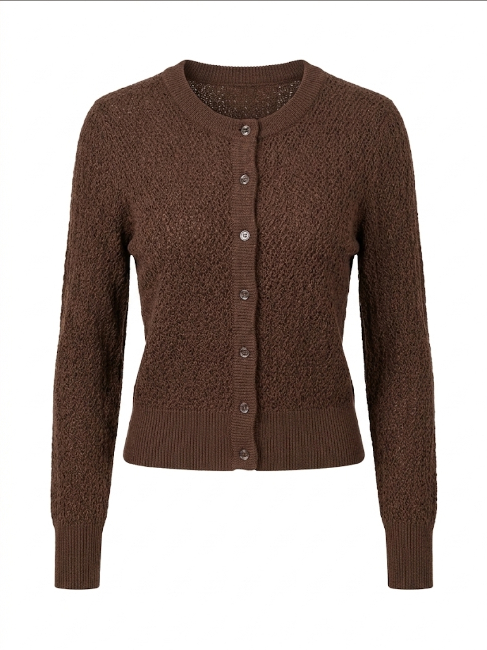 Cardigan de Punto Boucle Beverly and Beck para Mujer (Pieza Unica)